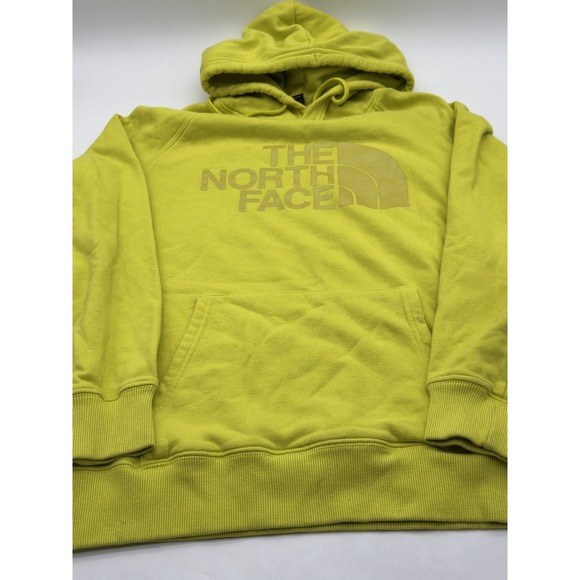 The North Face Womens Pullover Hoodie Sweatshirt Chartreuse Yellow Large - Picture 1 of 8